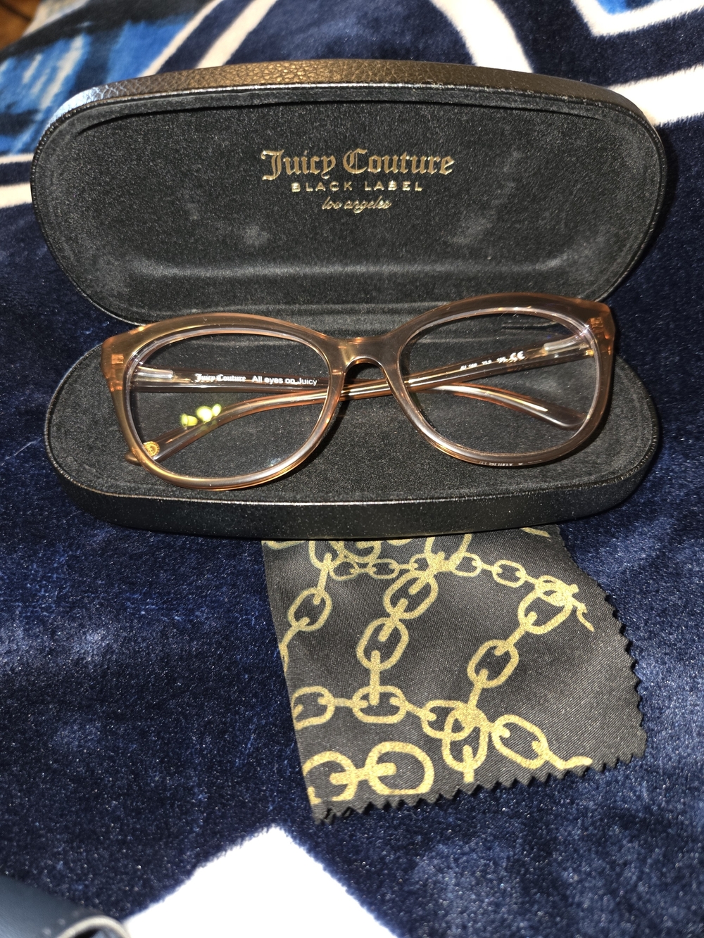 Juicy Couture Translucent Light Brown Women's Eyeglasses